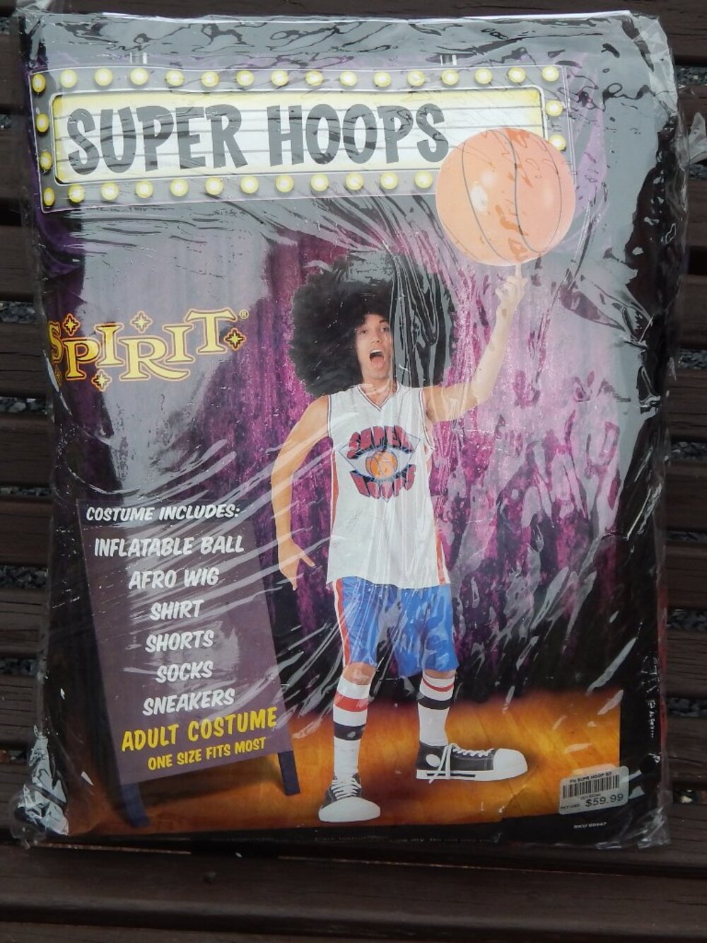 Super Hoops Nerd Basketball Player Costume NEW Spirit Store Adult Men NEW